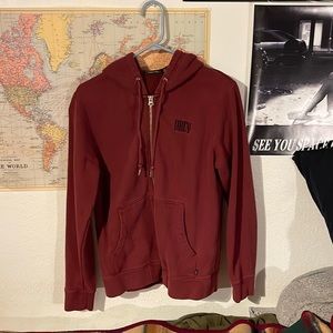 Maroon Obey Zip Up